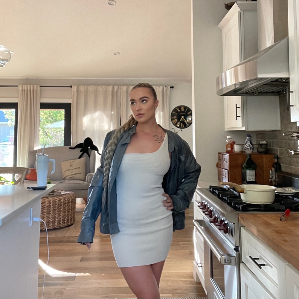 Italian leather jacket from renowned brand costume, national as seen on celebs